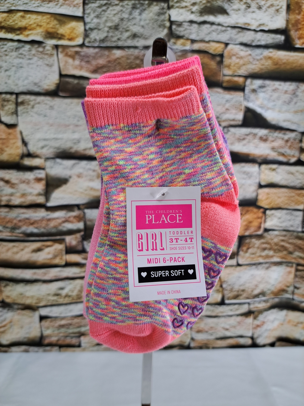 The Children's Place Pink Multicolor Girls' Socks - 6 Pack